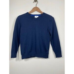 Old Navy Boys Navy Blue V Neck Sweater Size M 8 Cotton Classic